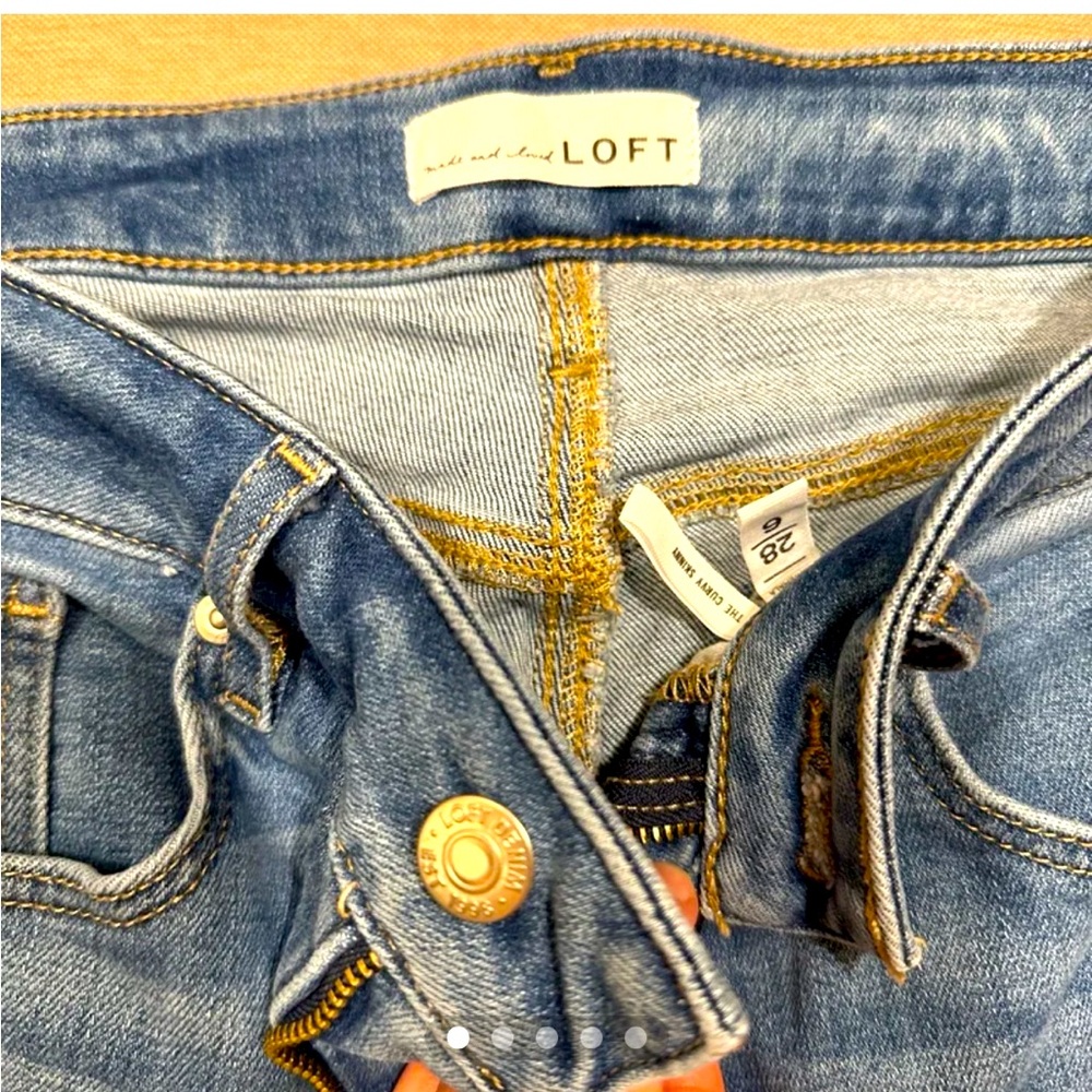 Loft curvy skinny crop jeans